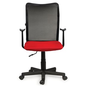 Компьютерное кресло Brabix Spring MG-307 (с подлокотниками, комбинированное красное/черное TW) в Магадане - предосмотр 2