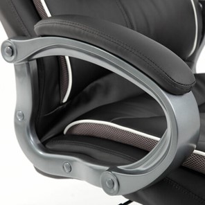 Кресло Brabix Premium Strong HD-009 (экокожа черная, ткань серая) 531945 в Магадане - предосмотр 7