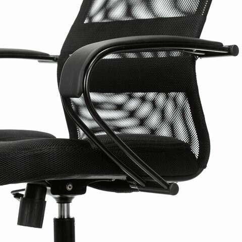 Компьютерное кресло Brabix Premium Stalker EX-608 PL (ткань-сетка/кожзам, черное) 532090 в Магадане - изображение 8