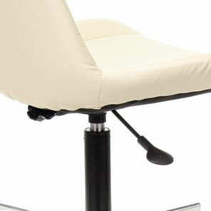 Кресло офисное Brabix Deco MG-316 (без подлокотников, пятилучие серебристое, экокожа, слоновая кость) 532081 в Магадане - предосмотр 5