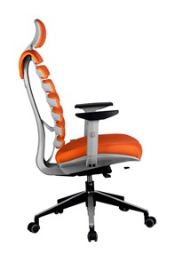 Компьютерное кресло Riva Chair SHARK (Оранжевый/серый) в Магадане - предосмотр 2