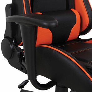 Кресло офисное Brabix GT Racer GM-100 (две подушки, экокожа, черное/оранжевое) в Магадане - предосмотр 9