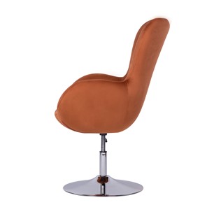 Кресло компьютерное Беннет-1, Микровелюр оранжевый в Магадане - предосмотр 2