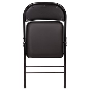 Офисный стул складной Brabix Golf Plus CF-003 Комфорт (черный каркас, кожзам черный) в Магадане - предосмотр 3