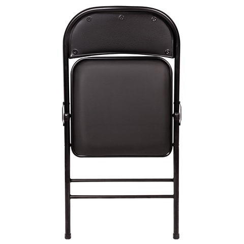 Офисный стул складной Brabix Golf Plus CF-003 Комфорт (черный каркас, кожзам черный) в Магадане - изображение 3