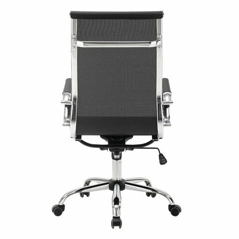 Кресло компьютерное Brabix Line EX-530 (хром, сетка, черное) 531846 в Магадане - изображение 3