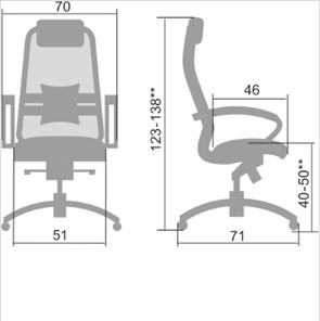 Офисное кресло Samurai SL-1.04, темно-бордовый в Магадане - предосмотр 1