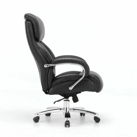 Кресло офисное Brabix Premium Pride HD-100 (натуральная кожа, черное) в Магадане - изображение 1