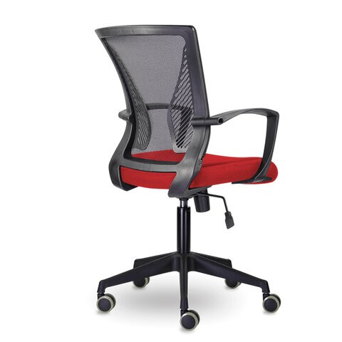 Компьютерное кресло Brabix Wings MG-309 (пластик черный, сетка, черное/красное) 532014 в Магадане - изображение 2