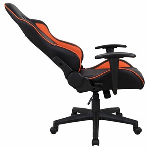 Кресло офисное Brabix GT Racer GM-100 (две подушки, экокожа, черное/оранжевое) в Магадане - предосмотр 4