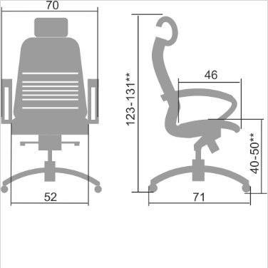 Офисное кресло Samurai K-2.04 черный в Магадане - изображение 1