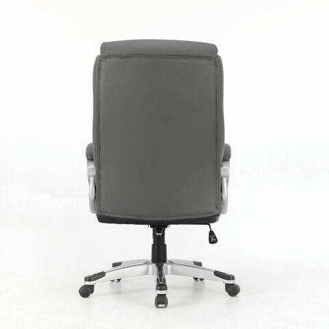 Офисное кресло Brabix Premium Level EX-527 (пружинный блок, рециклированная кожа, серое) 531937 в Магадане - изображение 3