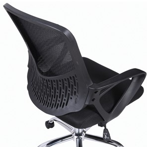 Компьютерное кресло Brabix Next MG-318 (с подлокотниками, хром, черное) 531834 в Магадане - предосмотр 6