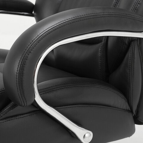 Кресло офисное Brabix Premium Pride HD-100 (натуральная кожа, черное) в Магадане - изображение 6