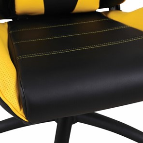 Кресло компьютерное Brabix GT Master GM-110 (две подушки, экокожа, черное/желтое) в Магадане - предосмотр 8
