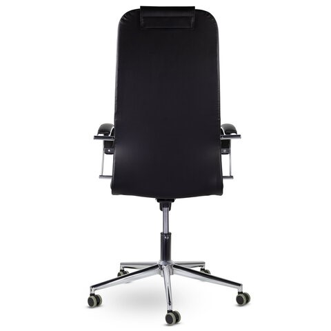 Кресло Brabix Premium Pilot EX-610 CH (хром, кожзам, черное) в Магадане - изображение 4