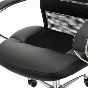 Компьютерное кресло Brabix Premium Stalker EX-608 CH (хром, ткань-сетка/кожзам, черное) 532091 в Магадане - предосмотр 5