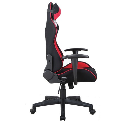 Офисное кресло Brabix GT Racer GM-100 (подушка, ткань, черное/красное) 531820 в Магадане - изображение 2