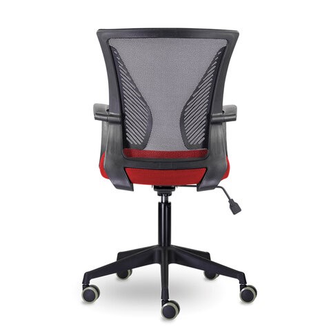 Компьютерное кресло Brabix Wings MG-309 (пластик черный, сетка, черное/красное) 532014 в Магадане - изображение 3