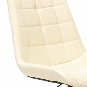 Кресло офисное Brabix Deco MG-316 (без подлокотников, пятилучие серебристое, экокожа, слоновая кость) 532081 в Магадане - предосмотр 4