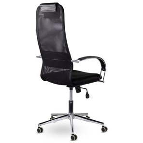 Кресло Brabix Premium Pilot EX-610 CH (хром, ткань-сетка, черное) 532417 в Магадане - предосмотр 3