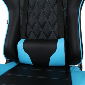 Кресло компьютерное Brabix GT Master GM-110 (две подушки, экокожа, черное/голубое) 531928 в Магадане - предосмотр 7