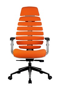 Компьютерное кресло Riva Chair SHARK (Оранжевый/серый) в Магадане - предосмотр 1