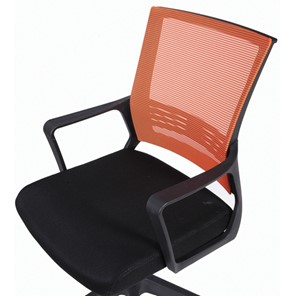 Кресло компьютерное Brabix Balance MG-320 (с подлокотниками, комбинированное черное/оранжевое) в Магадане - предосмотр 5