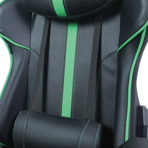 Кресло Brabix GT Carbon GM-120 (две подушки, экокожа, черное/зеленое) в Магадане - предосмотр 6