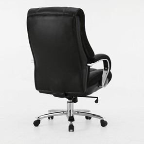 Кресло Brabix Premium Bomer HD-007 (рециклированная кожа, хром, черное) в Магадане - предосмотр 2