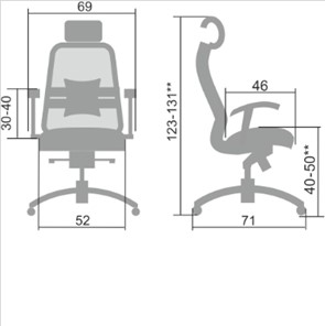 Офисное кресло Samurai SL-3.04, черный плюс в Магадане - предосмотр 1