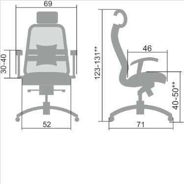 Офисное кресло Samurai SL-3.04, черный плюс в Магадане - изображение 1