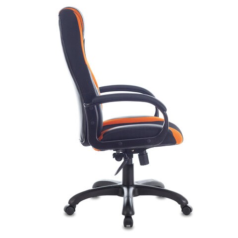 Компьютерное кресло Brabix Premium Rapid GM-102 (экокожа/ткань, черно/оранжевое) в Магадане - изображение 1