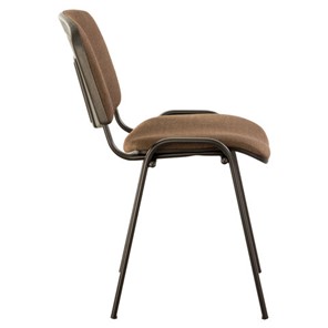 Офисный стул Brabix Iso CF-005 (черный каркас, ткань коричневая) в Магадане - предосмотр 1