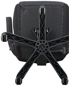 Кресло офисное Brabix Techno Pro GM-003 (ткань, черное/серое, вставки оранжевые) в Магадане - предосмотр 5