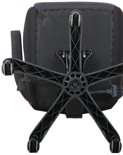 Кресло офисное Brabix Techno Pro GM-003 (ткань, черное/серое, вставки оранжевые) в Магадане - изображение 5