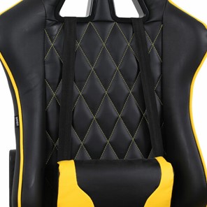 Кресло компьютерное Brabix GT Master GM-110 (две подушки, экокожа, черное/желтое) в Магадане - предосмотр 6