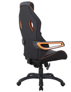 Кресло офисное Brabix Techno Pro GM-003 (ткань, черное/серое, вставки оранжевые) в Магадане - предосмотр 3