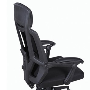 Компьютерное кресло Brabix Nexus ER-401 (с подлокотниками, черное) 531835 в Магадане - предосмотр 3