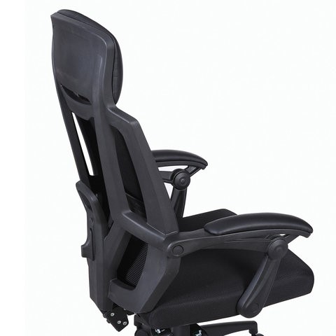 Компьютерное кресло Brabix Nexus ER-401 (с подлокотниками, черное) 531835 в Магадане - изображение 3