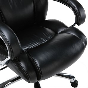 Кресло компьютерное Brabix Premium Status HD-003 (рециклированная кожа, хром, черное) в Магадане - предосмотр 6