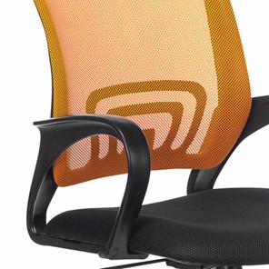 Компьютерное кресло Brabix Fly MG-396 (с подлокотниками, сетка, оранжевое/черное) в Магадане - предосмотр 4