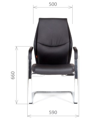 Кресло CHAIRMAN Vista V Экокожа премиум черная в Магадане - изображение 1