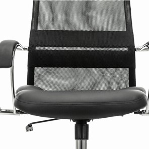 Компьютерное кресло Brabix Premium Stalker EX-608 CH (хром, ткань-сетка/кожзам, черное) 532091 в Магадане - предосмотр 7