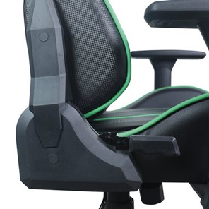 Кресло Brabix GT Carbon GM-120 (две подушки, экокожа, черное/зеленое) в Магадане - предосмотр 11