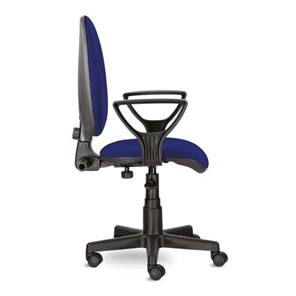 Кресло офисное Brabix Prestige Ergo MG-311 (регулируемая эргономичная спинка, ткань, синее) 532423 в Магадане - предосмотр 1