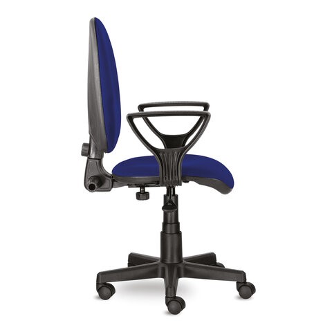 Кресло офисное Brabix Prestige Ergo MG-311 (регулируемая эргономичная спинка, ткань, синее) 532423 в Магадане - изображение 1