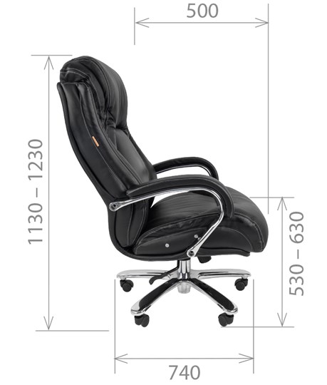 Компьютерное кресло CHAIRMAN 402, черный в Магадане - изображение 2