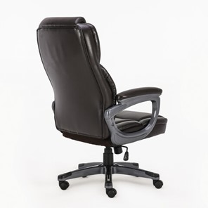 Офисное кресло Brabix Premium Favorite EX-577 (пружинный блок, рециклир. кожа, коричневое) 531936 в Магадане - предосмотр 3