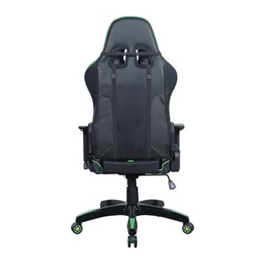 Кресло Brabix GT Carbon GM-120 (две подушки, экокожа, черное/зеленое) в Магадане - предосмотр 3